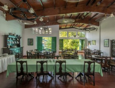 Dining room: photo by Hugh Simmons