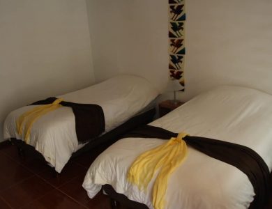 Eight Comfortable double occupancy rooms with private facilities
