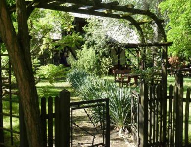 Entrance in the garden